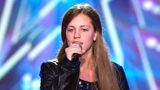 Talented 15 year old jazz singer Julia Goodwin performs on "America's Got Talented" Judgment Week. July 22, 2014 Candace Rose