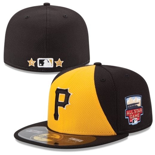 Pittsburgh Pirates New Era Authentic Collection All-Star Game Diamond Era On-Field 59FIFTY Hat with 2014 All-Star Patch - Gold/Black
