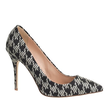 J.Crew ROXIE HOUNDSTOOTH PUMPS item b0288 in Black