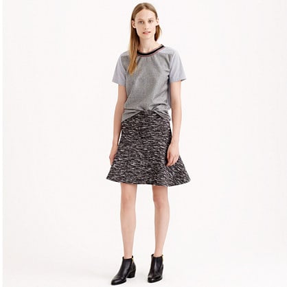 PRE-ORDER J.Crew PLAZA SKIRT IN TWEED item b0756 in Charcoal