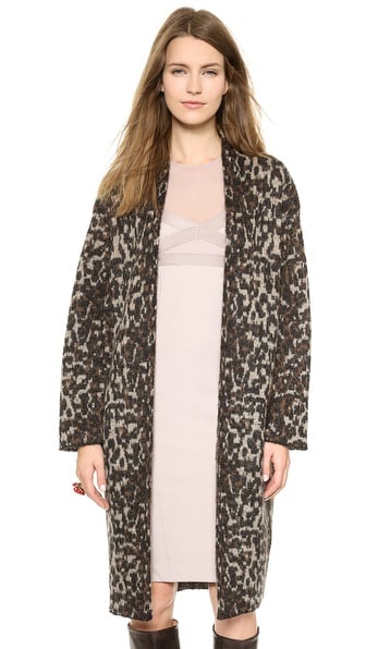 By Malene Birger CAMELIU LONG LEOPARD CARDIGAN
