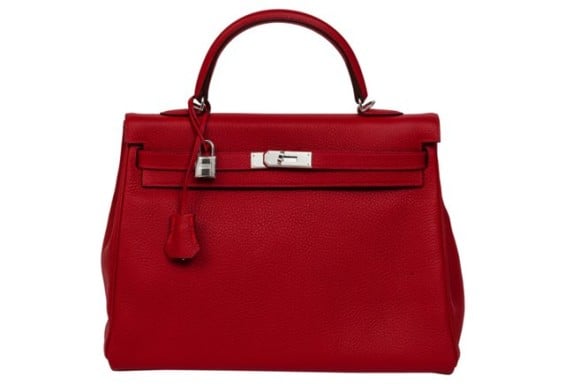 Hermès Rouge Casaque Kelly Bag, 35cm