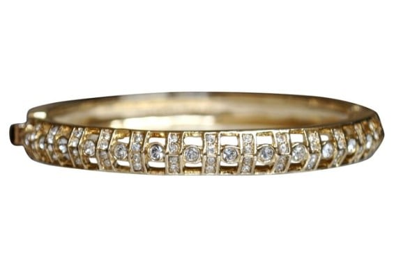Givenchy Crystal & Goldtone Bangle. One Kings Lane