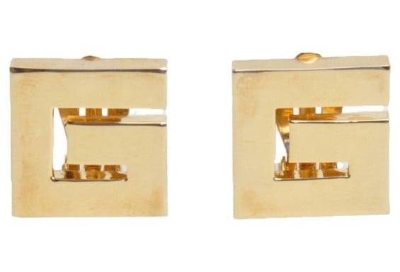 Givenchy "G" Gold Logo Earrings