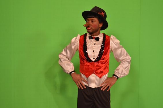 Terrence Jenkins is ready for Halloween in the “E! True Hollywood Story: Who Killed Elsa? special airing tonight on E!