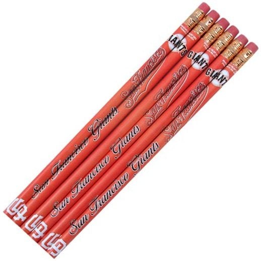 San Francisco Giants 6-Pack Team Logo Pencil Set