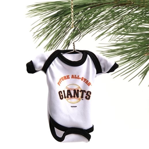San Francisco Giants Baby Shirt Ornament - White