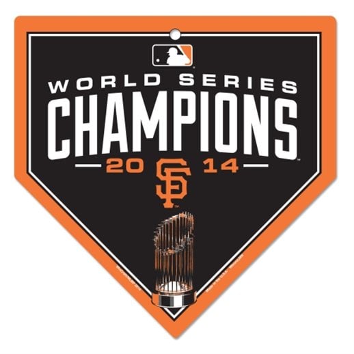 WinCraft San Francisco Giants 2014 World Series Champions Home Plate Sign