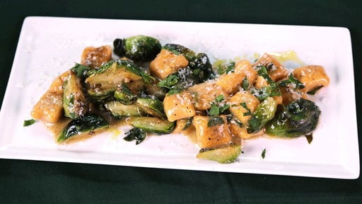 Learn how to make the delicious Sweet Potato Gnocchi with Brussels Sprouts and Brown Butter recipe that chef Michael Symon prepared on "The Chew" on Tuesday, December 2nd.