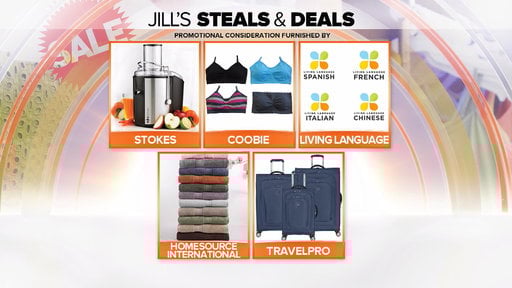 Jill's Steals and Deals New Year's Edition on January 6, 2015: Save on a Stokes Juicer, Coobie bandeau bras, Living Language online course, Homesource International towels, TravelPro luggage on the "Today" show!