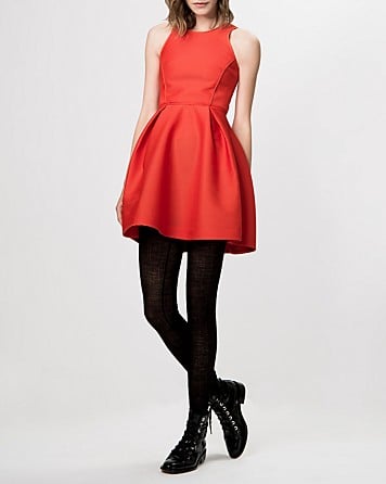 Maje Dress - Grease Fit and Flare in Red