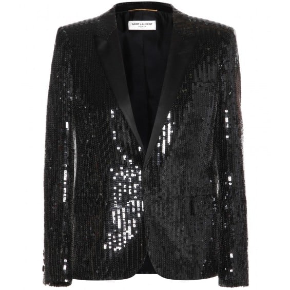 SAINT LAURENT Sequinned blazer in Black