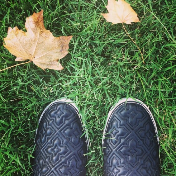 I can't get enough of my Tory Burch Jesse 2 Quilted Slip on Sneakers in Black! Candace Rose CandieAnderson.com