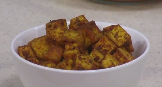 MasterChef Junior winner Alexander Weiss shared his tofu croutons recipe with Candace Rose and her viewers! interview candieanderson.com