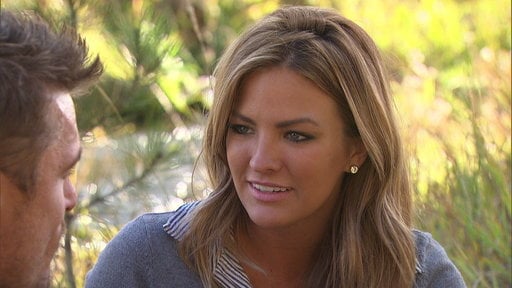Becca and Chris have a picnic. The bachelor Chris Soules and Becca talk about maintaining their connection.