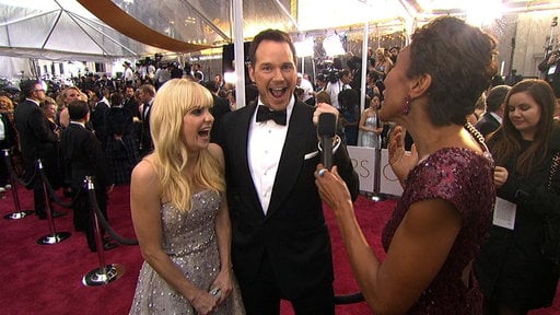 The hilarious and down to earth Chris Pratt and Anna Faris talk to GMA's Robin Roberts on the 87th annual Academy Awards red carpet. Here what the couple has to say about the Oscar after party they'll be attending, Jurassic World and more!