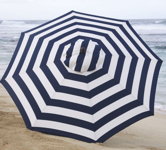 ROUND MARKET UMBRELLA - STRIPE