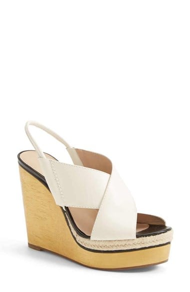 Diane von Furstenberg 'Gladys' Wedge Sandal (Women) in Ivory