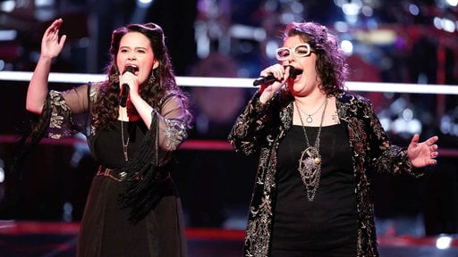 Hannah Kirby vs. Sarah Potenza Battle: Hannah Kirby and Sarah Potenza (of Team Blake) sing the Rolling Stones mega hit "Gimme Shelter" on "The Voice".