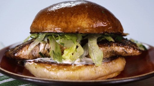 Learn to make the delicious Caribbean inspired blackened mahi mahi sandwich that chef Mario Batali and Daphne Oz made on "The Chew" on Friday, March 13, 2015.