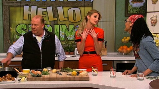 The Chew: "Dancing With The Stars" co-host Erin Andrews gives chefs Carla Hall and Mario Batali the behind the scenes scoop on the hit show, and her love of orange juice.