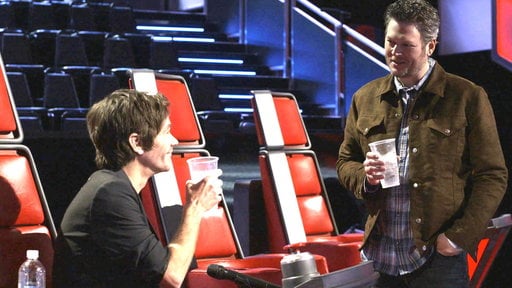 The Voice season 8 episode 10 Outtakes: Blake the Pelican! Country superstar Blake Shelton gets self conscious around "Fun" frontman Nate Ruess.
