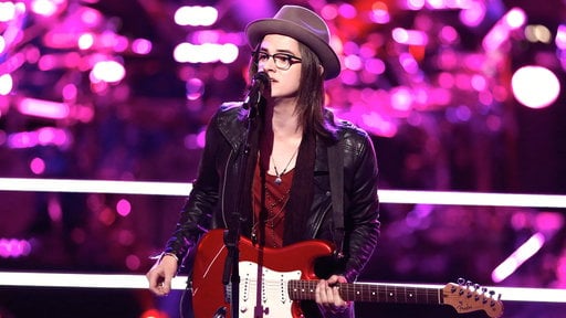 The Voice season 8 episode 10: Paul Pfau sings John Mayer's "I don't need a doctor" for the coaches and audience on Monday, March 23, 2015.