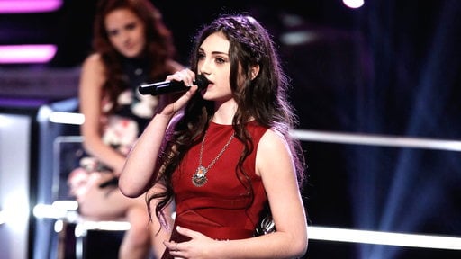 The Voice Season 8 Episode 12 Knockout Rounds Part 3: Kelsie May of Team Blake sings Taylor Swift's hit song "Tim McGraw" on Monday, March 30, 2015.