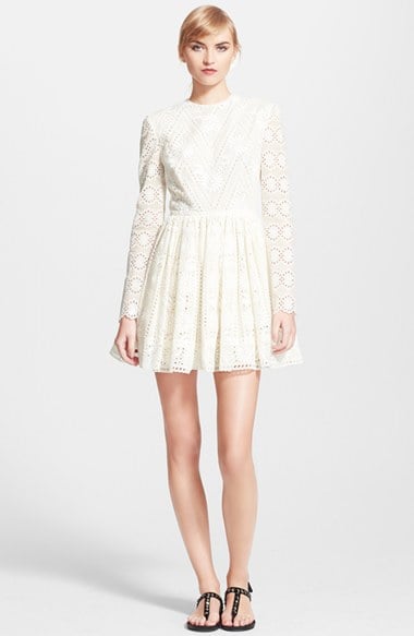 Valentino 'Bambalina' Eyelet Dress in Ivory