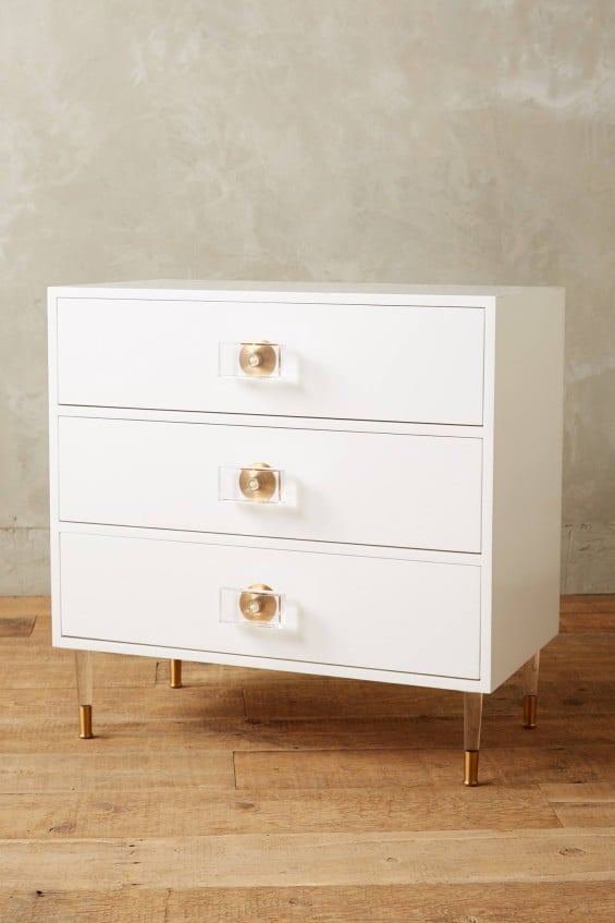 Lacquered Regency Three Drawer Dresser by Tracey Boyd