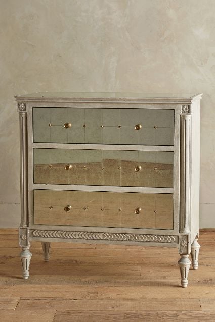 Mirelle Mirrored Three Drawer Dresser by Tracey Boyd