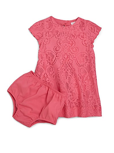 Ralph Lauren Infant's Lace Shift Dress in Pink