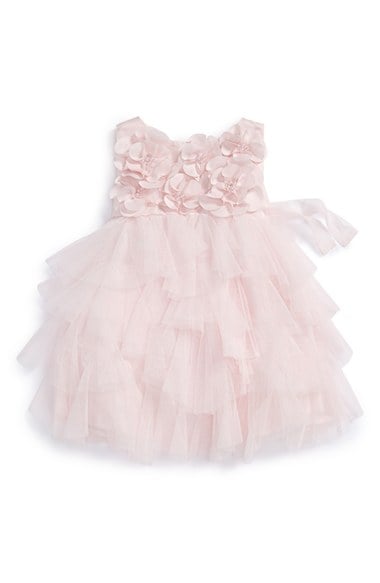 Biscotti Floral Tiered Sleeveless Dress (Baby Girls) in Pink