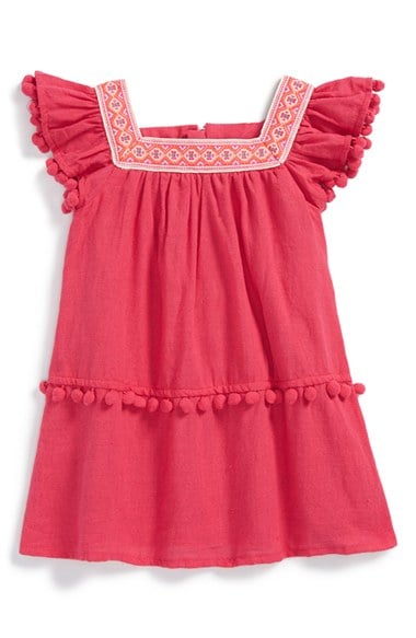 egg by susan lazar Embroidered Shift Dress (Baby Girls) in Magenta