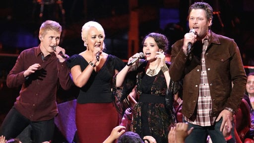 The Voice season 8 episode 18: Blake Shelton, Meghan Linsey, Corey Kent White and Hannah Kirby sing Wilson Pickett's classic "In the Midnight Hour" on Tuesday, April 14, 2015. Congratulations to Team Blake on making in to the Top 10!