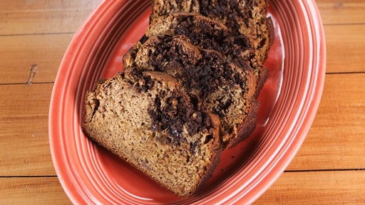 Learn to make the delicious chocolate peanut butter banana bread that chef Michael Symon made on "The Chew" on Wednesday, April 15th, 2015.