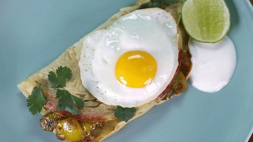 Learn how to make the delicious spicy potato dosas that chef Mario Batali and "Little Boy" star, actor Michael Rapaport made on "The Chew" on Monday, April 20, 2015.