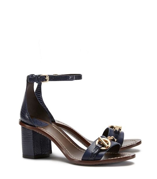Tory Burch TOGGLE SANDAL in Baltic Blue