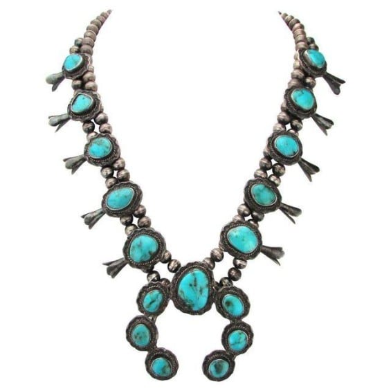 Obsessing Over Vanessa Hudgens Turquoise Squash Blossom Necklace