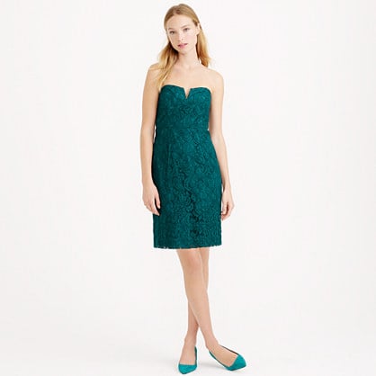 J.Crew Strapless Sheath CATHLEEN DRESS IN LEAVERS LACE item 02846