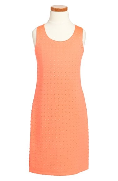 Nicole Miller Sleeveless Shift Dress (Big Girls) in Electrical Coral