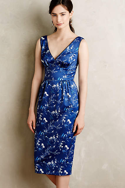 Talinay Print Sheath Dress by Erin Fetherston in Blue Motif