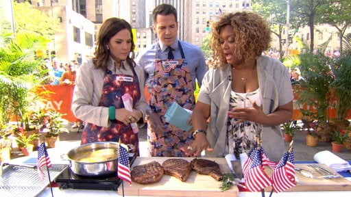 Food Network "The Kitchen" co-host, Air Force veteran and "Sunny's Kitchen" cookbook author Sunny Anderson stopped by the Today show with Thomas Roberts and Erica Hill to show us how to make a delicious pork glaze, grill chicken and steak just in time for Memorial Day! Be sure to watch the video below for details.
