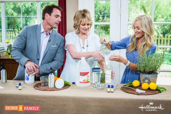 Mark Steines and Cristina Ferrare get a look at the new Travel Channel Series “Time Traveling with Brian Unger”, with the show’s host, Brian Unger! We have “Three Many Cooks” in the kitchen, the blogging trio of: Pam Anderson, Maggy Keet, and Sharon Damelio make a special Mother’s Day recipe; Banoffee Squares. Do you or someone you know have a child with special needs? Jeanette Pavini shares resources that offer support and activities for you and your child. Paige Hemmis is getting married! And Debbie Matenopoulos is helping her find the perfect Bridesmaids’ dresses! Celebrate your pet with matching pet-friendly jewelry! Laura Nativo how to make simple and fun pieces! Clean your house with green! Sophie Uliano has all-natural household cleaning products! Plus, take a little bit of the “rough” out of “roughing it” with easy camping hacks from Matt Rogers! H&F Photo Credit: Copyright 2015 Crown Media Family Networks/Photographer: Jeremy Lee
