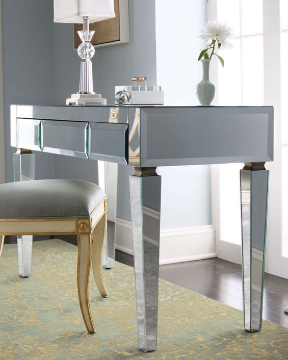 Mirrored Desk. Neiman Marcus