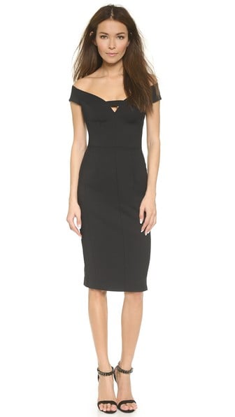 Black Halo Riya Sheath Dress in Black