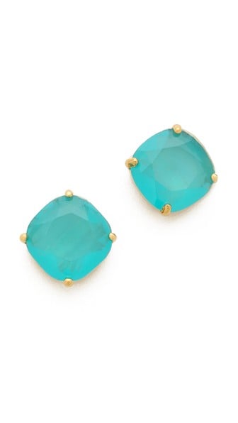 Kate Spade New York Small Square Stud Earrings in Turquoise