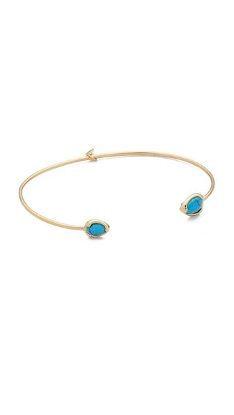 Tai Dual Stone Bracelet in Turquoise and Gold
