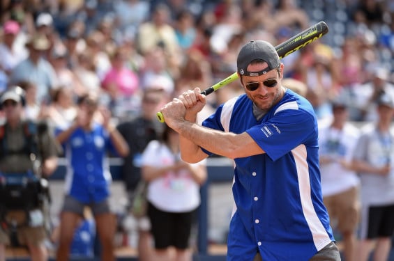 NASHVILLE, TN - JUNE 13: Actor Charles Esten showed of his softball skills for charity at City of Hope's 25th Annual Celebrity Softball Game at the new First Tennessee Park during CMA Music Festival in Nashville. (Photo by John Shearer/Getty Images for City Of Hope)