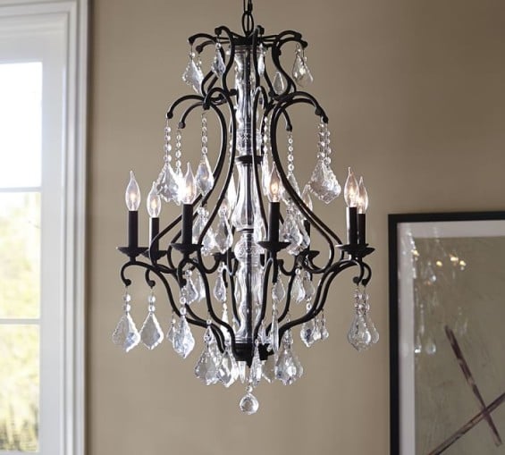 Pottery Barn RUBY CRYSTAL CHANDELIER